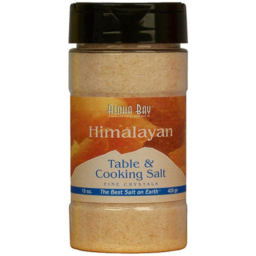 Aloha Bay, Himalayan Salt Table and Cooking Salt, Cooking salt fine 15 OZ