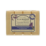 A La Maison, Bar Soap Value Pack, Lavender Flowers 4 CT
