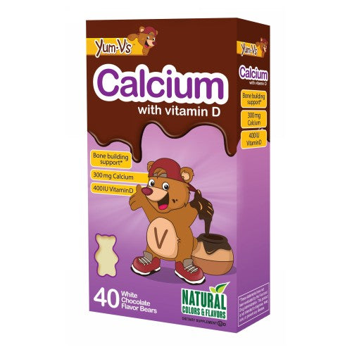 Calcium Plus D Bears White Chocolate 40 CT By Dulce Probiotics