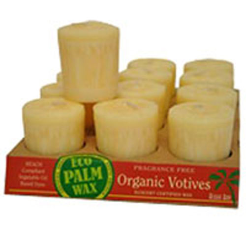 Candle Votives Eco Unscented Cream 2 oz(case of 12) By Aloha Bay