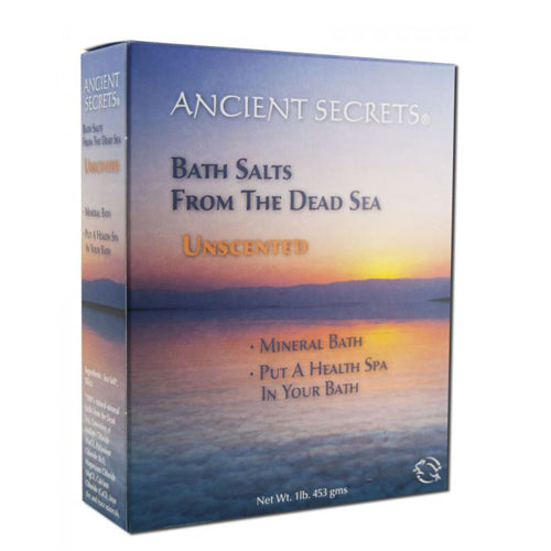 Ancient Secrets, Dead Sea Bath Salt, Unscented 1 Lb