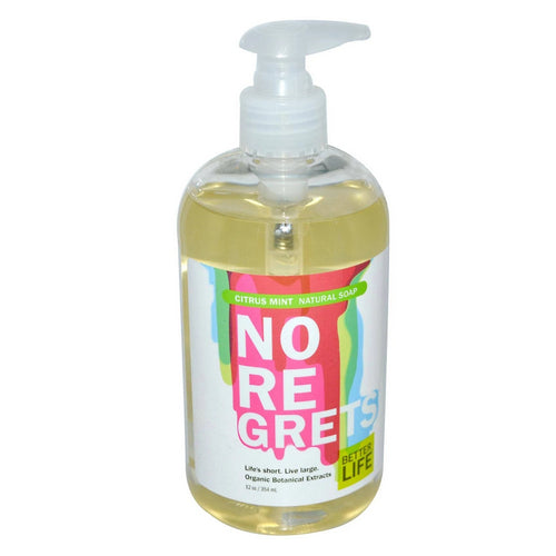 Natural Liquid Hand & Body Soap Citrus Mint No Regrets 12 oz By Better Life