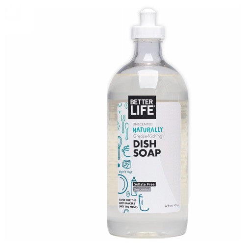 Better Life, Natural Liquid Dish Soap Dish It Out, Unscented 22 oz