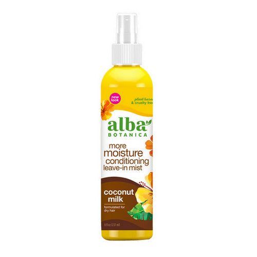 Alba Botanica, Hawaiian Drink It Up Leave - In Conditioning Mist Coconut Milk, 8 oz