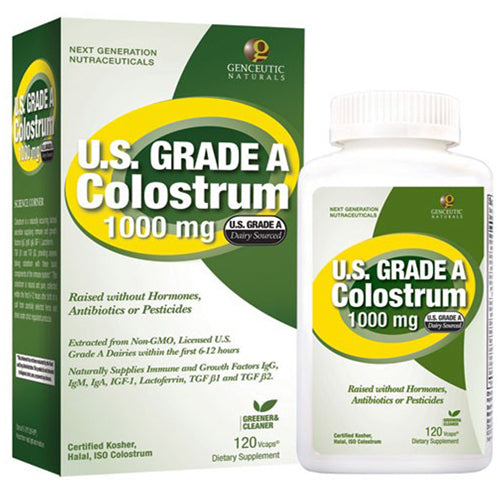 U.S. Grade A Colostrum 120 Caps By Genceutic Naturals
