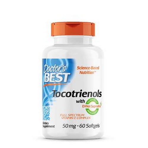 Doctors Best, Tocotrienols with EVNol SupraBio, 50 mg, 60 Soft Gels
