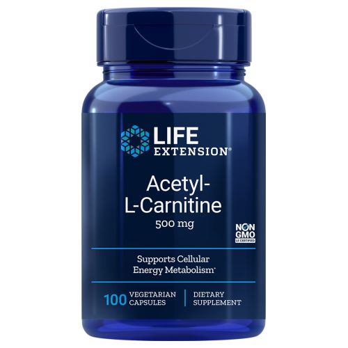 Life Extension, Acetyl L Carnitine, 500 mg, 100 Vcaps