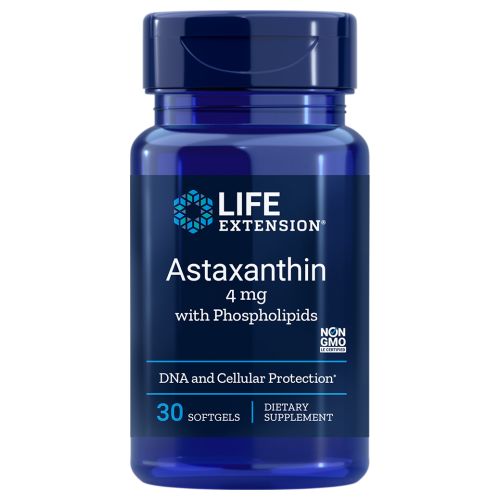 Bio-Enhanced Astaxanthin With Phospholipids 30 Soft gels By Life Extension