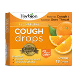 Herbion, All Natural Cough Drops, Orange 18 Lozenges