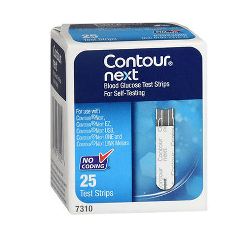 Contour Next Blood Glucose Test Strips 25 Strips By Contour