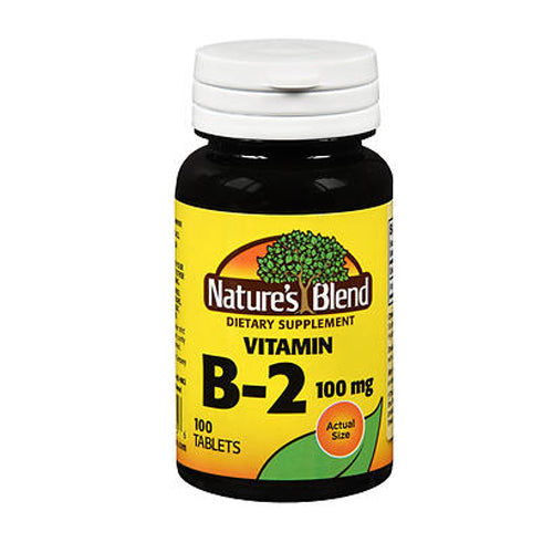 Nature's Blend, Natures Vitamin B2, 100 mg, 100 tabs