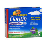 Claritin, CLARITIN Children's 24 Hour Allergy Relief Chewable Tablets, 5 mg, Grape Flavored 10 Tabs