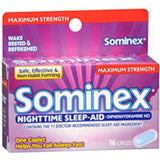 Sominex Nighttime Sleep-Aid Caplets Maximum Strength 16 Caps by Boudreaux