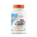Doctors Best, High Absorption CoQ10, 200 mg, 180 Veggie Caps