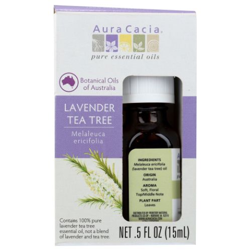 Tea Tree Essential Oil Lavender 0.5 Oz By Aura Cacia