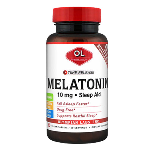 Olympian Labs, Melatonin Time Release, 10 mg, 60 Tabs