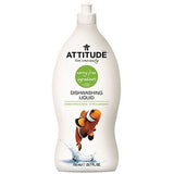 Attitude, Dishwashing Liquid, Green Apple & Basil 23.7 oz