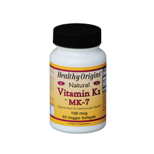 Vitamin K2 As MK-7 60 Veg Soft Gels By Healthy Origins
