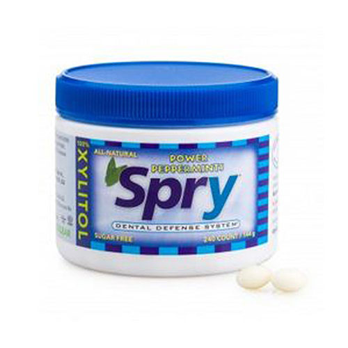 Spry Mints 100% Xylitol Peppermint 240 Count By Xlear Inc
