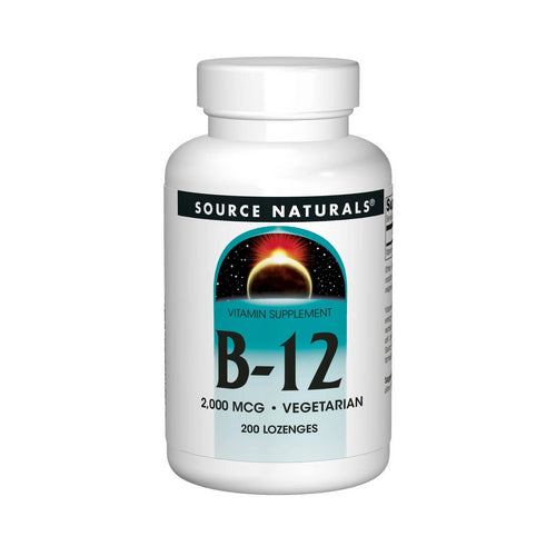 Source Naturals, Vitamin B-12, 2,000 mcg, 200 Tabs