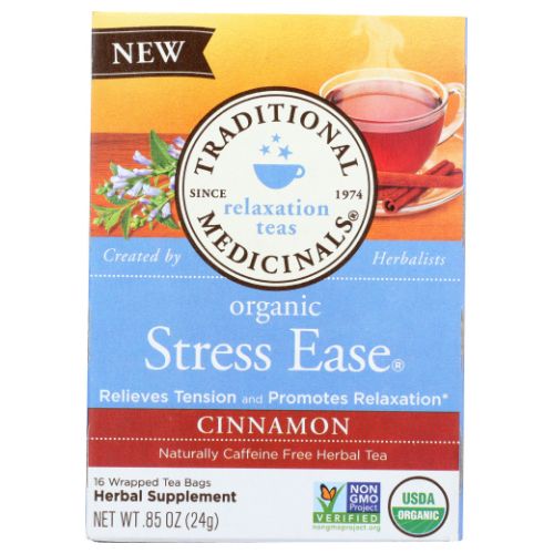 Stress Ease Cinnamon 16 Count By Traditional Medicinals