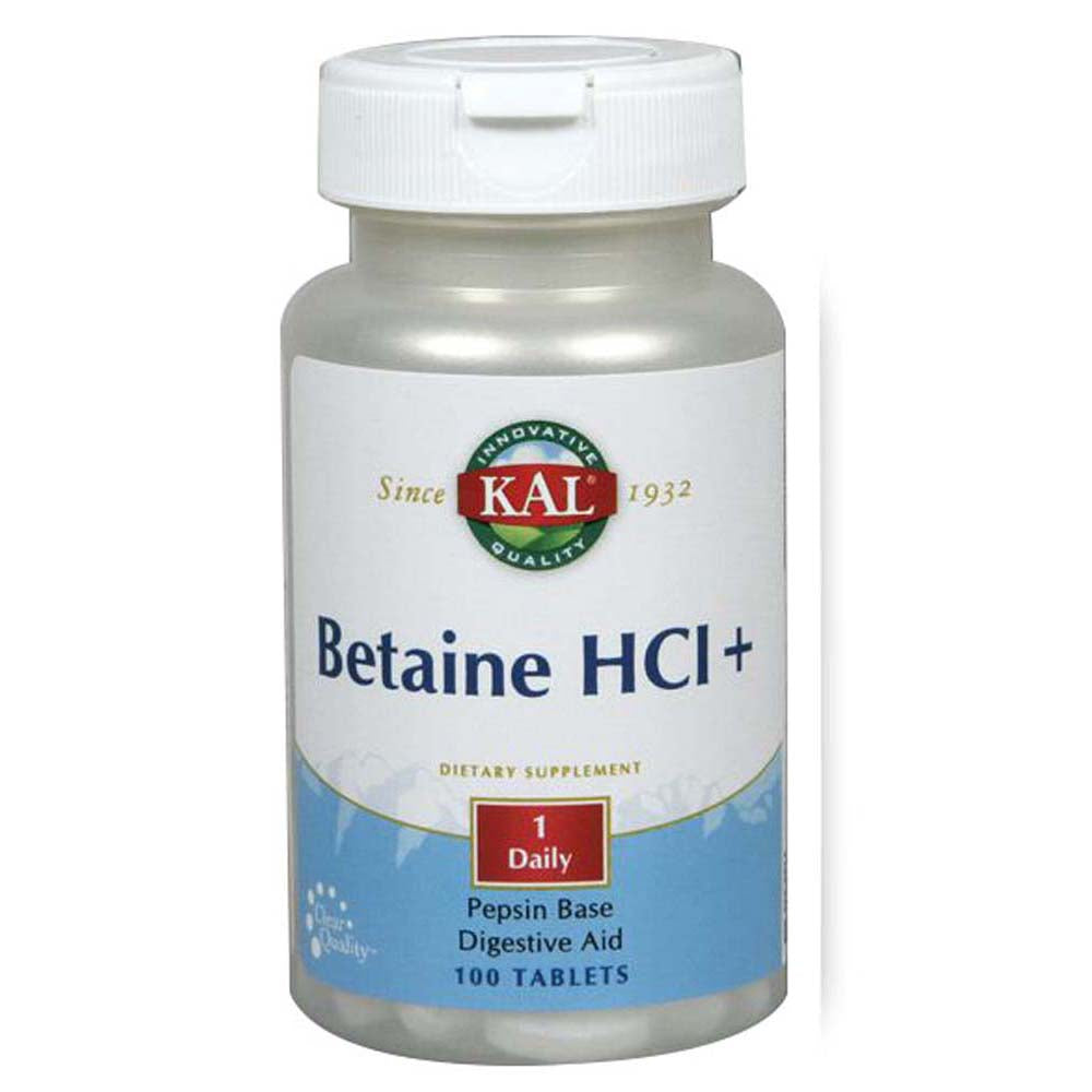 Betaine HCl+ 250 Tabs By Kal