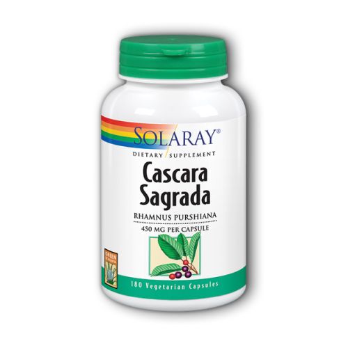 Solaray, Cascara Sagrada, 450 mg, 180 Caps