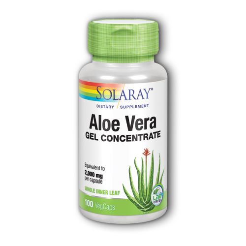 Solaray, Aloe Vera Gel Concentrate, 100 Caps
