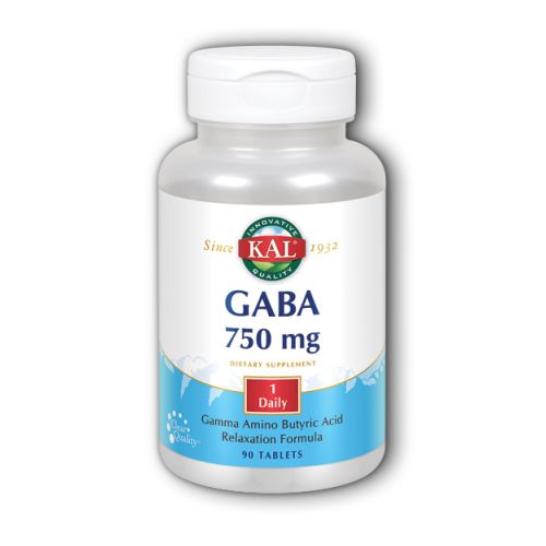 Kal, GABA, 750 mg, 90 Tabs