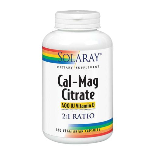 Solaray, Cal-Mag Citrate, 400 IU, 360 Caps