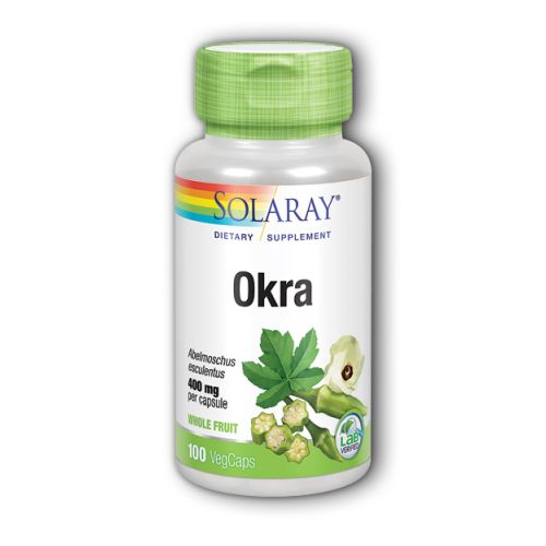 Solaray, Okra, 400 mg, 100 Caps