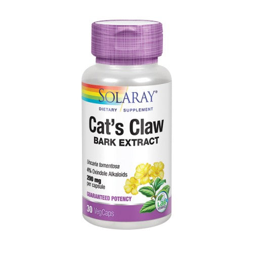 Cat's Claw Bark Extract 30 Caps By Solaray