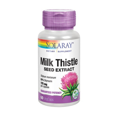 Solaray, Milk Thistle Seed Extract, 175 mg, 60 Caps