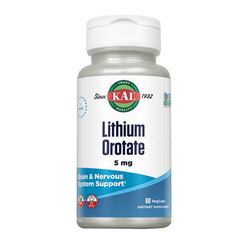 Kal, Lithium Orotate, 5 mg, 60 Caps