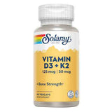 Solaray, Vitamin D-3 & K-2, 60 Caps