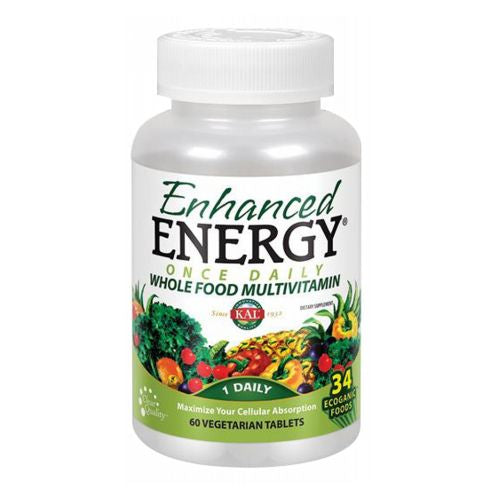 Kal, Enhanced Energy, Whole Food Multivitamin, 60 Veg Tabs