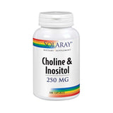 Solaray, Choline & Inositol, 250 mg, 100 Caps