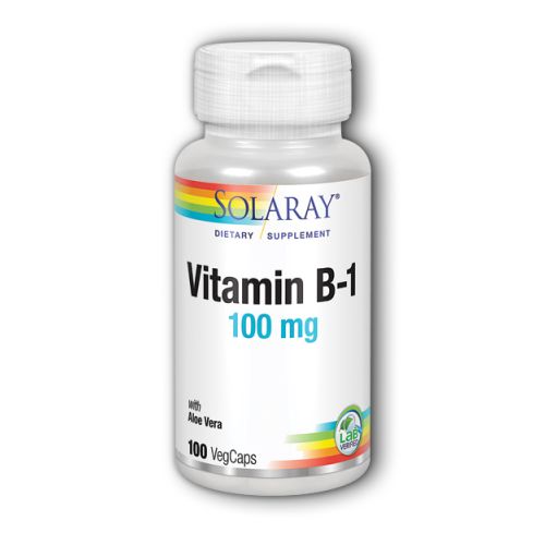 Solaray, Vitamin B-1, 100 mg, 100 Caps