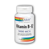 Solaray, Vitamin B-12, 5,000 mcg, 30 Lozenges