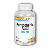 Solaray, Pantothenic Acid, 500 mg, 250 Caps