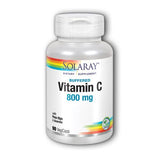 Solaray, Non-Acidic Vitamin C, 800 mg, 90 Caps