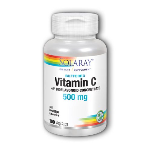 Solaray, Vitamin C With Bioflavanoids Concentrate, 500 mg, 100 Caps