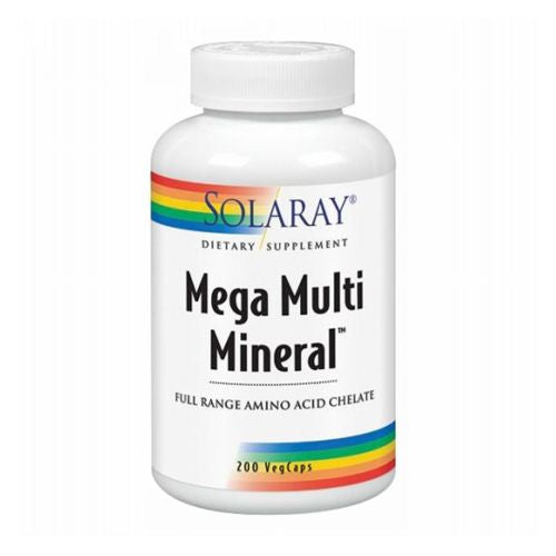 Solaray, Mega Multi Mineral, 200 Caps