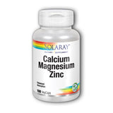Solaray, Calcium Magnesium Zinc, 100 Caps