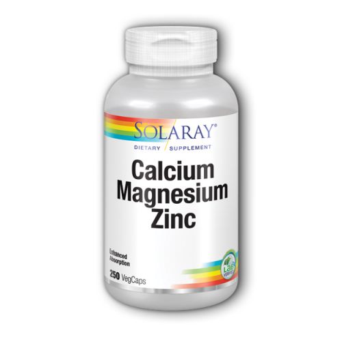 Solaray, Calcium Magnesium Zinc, 250 Caps