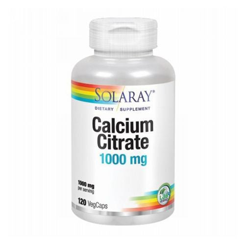Calcium Citrate 120 Caps By Solaray