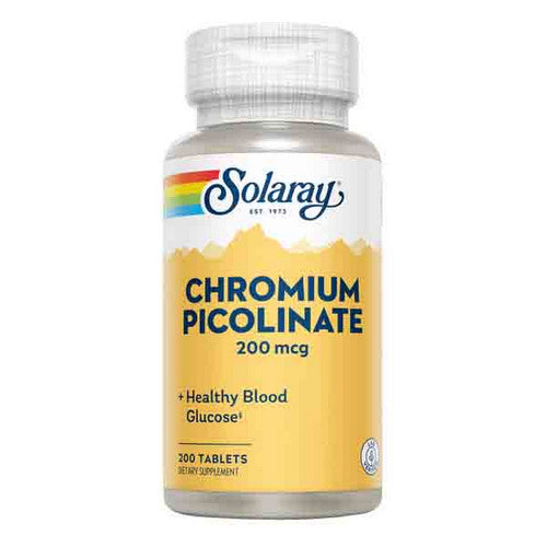 Solaray, Chromium Picolinate, 200 mcg, 200 Tabs