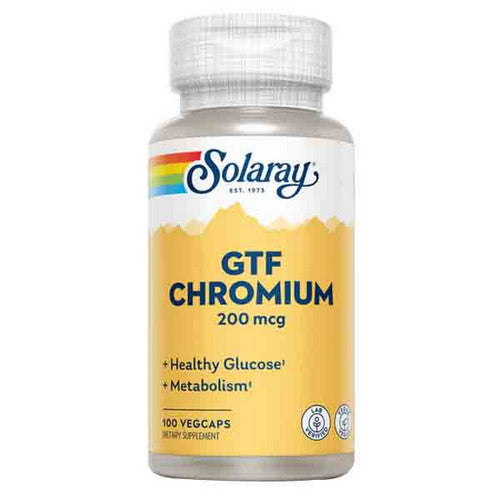 Solaray, GTF Chromium, 200 mcg, 100 Caps