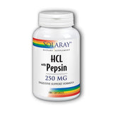 HCL with Pepsin 180 Caps By Solaray