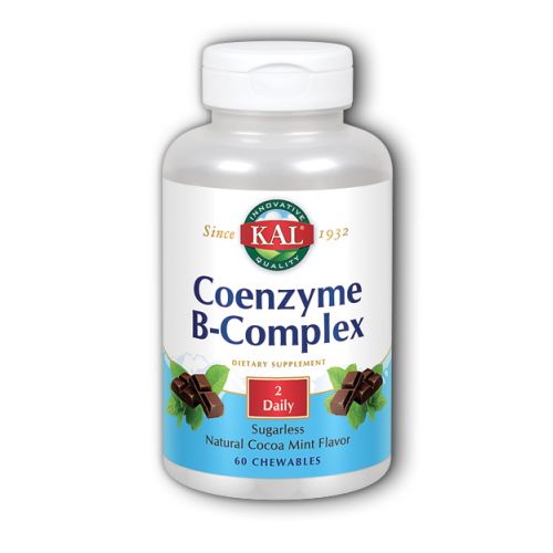 Coenzyme B-Complex Cocoa Mint 60 Chews By Kal